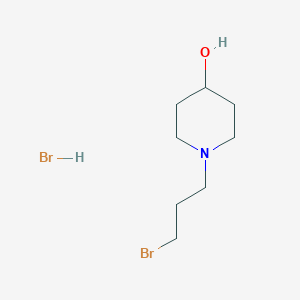 1-(3-Bromopropyl)piperidin-4-ol;hydrobromide