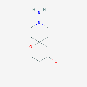 4-Methoxy-1-oxa-9-azaspiro[5.5]undecan-9-amine
