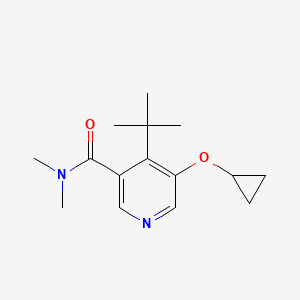 4-Tert-butyl-5-cyclopropoxy-N,N-dimethylnicotinamide