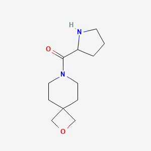 molecular formula C12H20N2O2 B1481784 7-Prolyl-2-oxa-7-azaspiro[3.5]nonane CAS No. 2097949-97-6