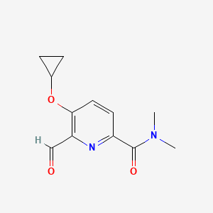 5-Cyclopropoxy-6-formyl-N,N-dimethylpicolinamide