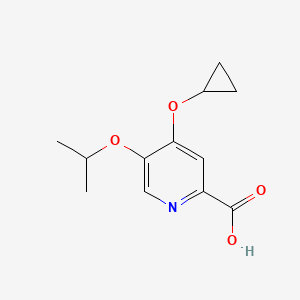 4-Cyclopropoxy-5-isopropoxypicolinic acid