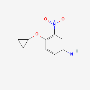 4-Cyclopropoxy-N-methyl-3-nitroaniline