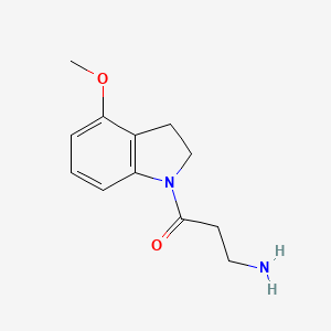 molecular formula C12H16N2O2 B1481788 3-Amino-1-(4-methoxyindolin-1-yl)propan-1-one CAS No. 2090962-90-4