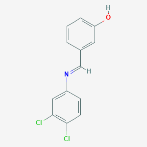 3-{(E)-[(3,4-dichlorophenyl)imino]methyl}phenol