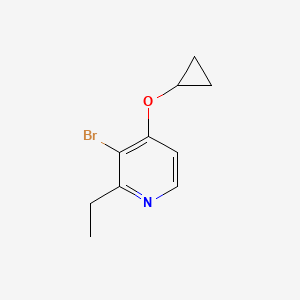 3-Bromo-4-cyclopropoxy-2-ethylpyridine