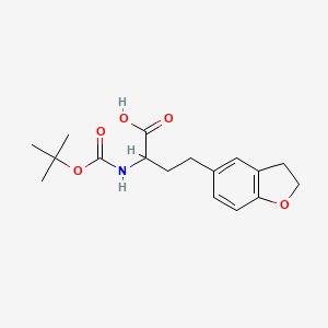 2-((Tert-butoxycarbonyl)amino)-4-(2,3-dihydrobenzofuran-5-yl)butanoic acid