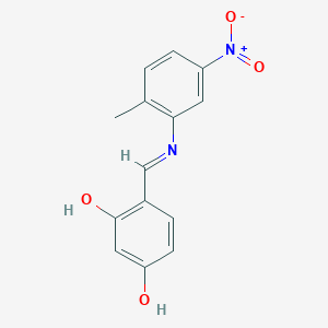 4-[(2-Methyl-5-nitro-phenylimino)-methyl]-benzene-1,3-diol