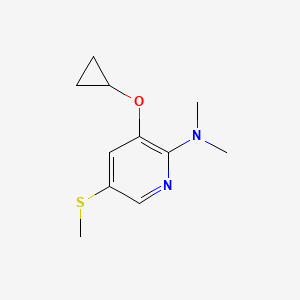 3-Cyclopropoxy-N,N-dimethyl-5-(methylthio)pyridin-2-amine