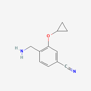 4-(Aminomethyl)-3-cyclopropoxybenzonitrile