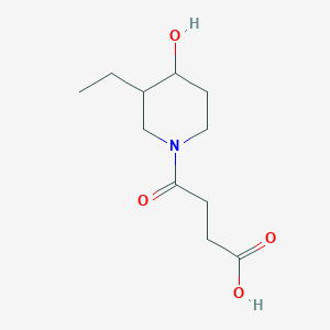 4-(3-Ethyl-4-hydroxypiperidin-1-yl)-4-oxobutanoic acid