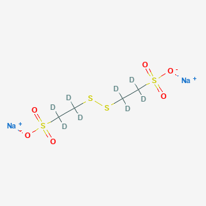 Disodium;1,1,2,2-tetradeuterio-2-[(1,1,2,2-tetradeuterio-2-sulfonatoethyl)disulfanyl]ethanesulfonate