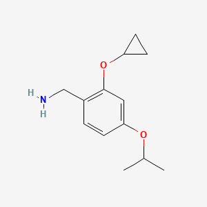 (2-Cyclopropoxy-4-isopropoxyphenyl)methanamine