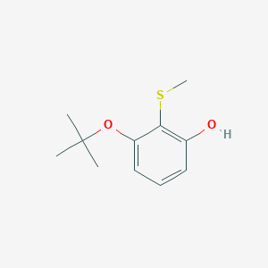 3-(Tert-butoxy)-2-(methylsulfanyl)phenol