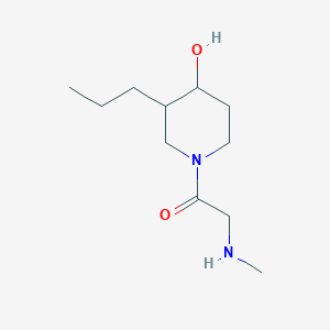 molecular formula C11H22N2O2 B1481798 1-(4-Hydroxy-3-propylpiperidin-1-yl)-2-(methylamino)ethan-1-one CAS No. 2098104-09-5