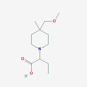 2-(4-(Methoxymethyl)-4-methylpiperidin-1-yl)butanoic acid