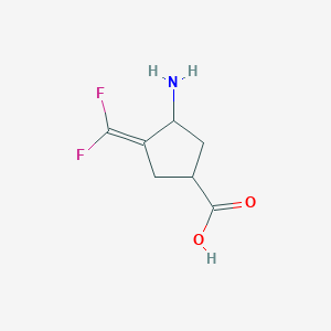 3-amino-4-(difluoromethylidene)cyclopentane-1-carboxylic Acid