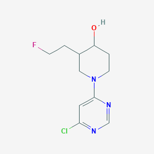 molecular formula C11H15ClFN3O B1481803 1-(6-Chloropyrimidin-4-yl)-3-(2-fluoroethyl)piperidin-4-ol CAS No. 2098087-59-1