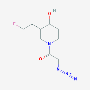 2-Azido-1-(3-(2-fluoroethyl)-4-hydroxypiperidin-1-yl)ethan-1-one