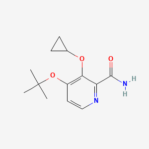 4-Tert-butoxy-3-cyclopropoxypicolinamide