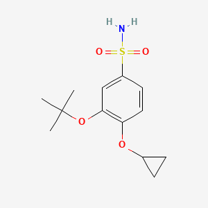 3-Tert-butoxy-4-cyclopropoxybenzenesulfonamide