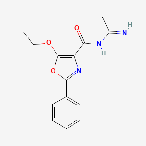 N-[(1E)-1-Aminoethylidene]-5-ethoxy-2-phenyl-1,3-oxazole-4-carboxamide