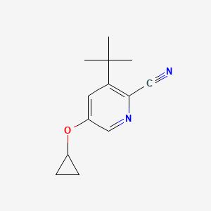 3-Tert-butyl-5-cyclopropoxypicolinonitrile