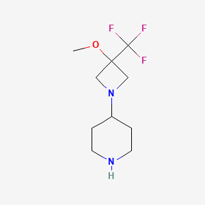 4-(3-Methoxy-3-(trifluoromethyl)azetidin-1-yl)piperidine