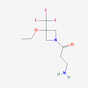 3-Amino-1-(3-ethoxy-3-(trifluoromethyl)azetidin-1-yl)propan-1-one