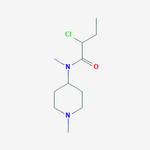 molecular formula C11H21ClN2O B1481814 2-氯-N-甲基-N-(1-甲基哌啶-4-基)丁酰胺 CAS No. 2092223-67-9