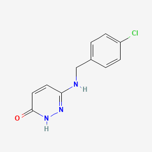molecular formula C11H10ClN3O B1481822 6-((4-Chlorobenzyl)amino)pyridazin-3-ol CAS No. 1871607-07-6