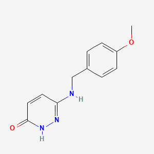 molecular formula C12H13N3O2 B1481823 6-((4-Methoxybenzyl)amino)pyridazin-3-ol CAS No. 2098137-99-4