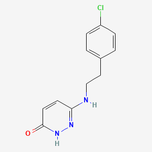 molecular formula C12H12ClN3O B1481824 6-((4-Chlorophenethyl)amino)pyridazin-3-ol CAS No. 2098131-36-1