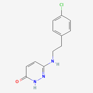 molecular formula C12H12ClN3O B1481824 6-((4-氯苯乙基)氨基)哒嗪-3-醇 CAS No. 2098131-36-1