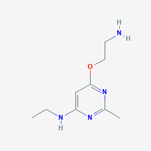 molecular formula C9H16N4O B1481827 6-(2-氨基乙氧基)-N-乙基-2-甲基嘧啶-4-胺 CAS No. 2097969-19-0