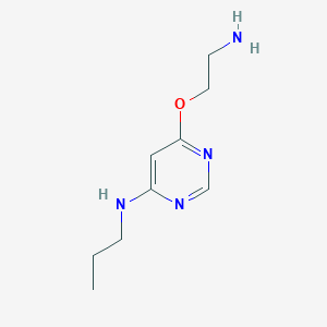 molecular formula C9H16N4O B1481828 6-(2-aminoethoxy)-N-propylpyrimidin-4-amine CAS No. 2098013-64-8