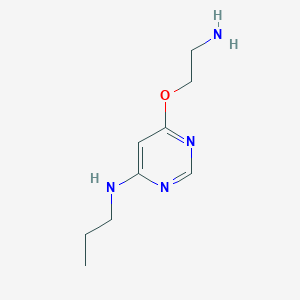 molecular formula C9H16N4O B1481828 6-(2-aminoetoxi)-N-propilpirimidin-4-amina CAS No. 2098013-64-8