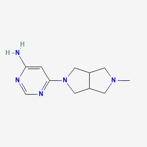 molecular formula C11H17N5 B1481829 6-(5-methylhexahydropyrrolo[3,4-c]pyrrol-2(1H)-yl)pyrimidin-4-amine CAS No. 2098013-50-2
