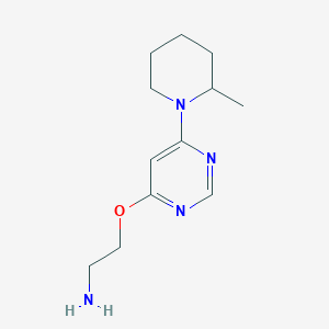 2-((6-(2-Methylpiperidin-1-yl)pyrimidin-4-yl)oxy)ethan-1-amine