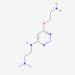 molecular formula C10H19N5O B1481833 N1-(6-(2-aminoethoxy)pyrimidin-4-yl)-N2,N2-dimethylethane-1,2-diamine CAS No. 2098141-34-3