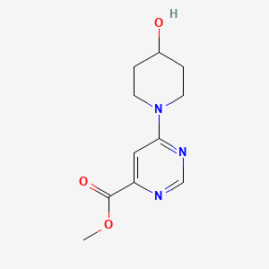 Methyl 6-(4-hydroxypiperidin-1-yl)pyrimidine-4-carboxylate
