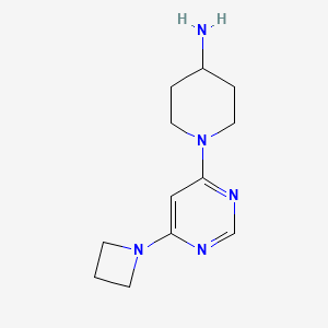 molecular formula C12H19N5 B1481842 1-(6-(Azetidin-1-yl)pyrimidin-4-yl)piperidin-4-amine CAS No. 2097972-80-8