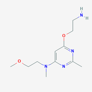 molecular formula C11H20N4O2 B1481845 6-(2-aminoethoxy)-N-(2-methoxyethyl)-N,2-dimethylpyrimidin-4-amine CAS No. 2098142-02-8