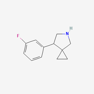 molecular formula C12H14FN B1481847 7-(3-Fluorophenyl)-5-azaspiro[2.4]heptane CAS No. 2098040-93-6