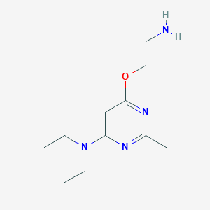 molecular formula C11H20N4O B1481850 6-(2-aminoethoxy)-N,N-diethyl-2-methylpyrimidin-4-amine CAS No. 2098006-96-1