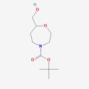 molecular formula C11H21NO4 B1481862 Tert-butyl 7-(hydroxymethyl)-1,4-oxazepane-4-carboxylate CAS No. 1926190-24-0