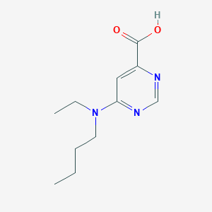 molecular formula C11H17N3O2 B1481863 6-(Butyl(ethyl)amino)pyrimidine-4-carboxylic acid CAS No. 1860978-75-1