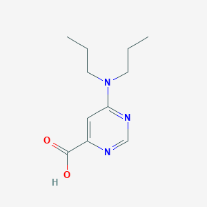 molecular formula C11H17N3O2 B1481864 6-(二丙基氨基)嘧啶-4-羧酸 CAS No. 1880580-30-2