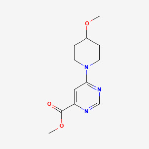 molecular formula C12H17N3O3 B1481865 Methyl 6-(4-methoxypiperidin-1-yl)pyrimidine-4-carboxylate CAS No. 2098098-56-5