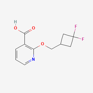 molecular formula C11H11F2NO3 B1481869 2-((3,3-Difluorocyclobutyl)methoxy)nicotinic acid CAS No. 2097978-04-4